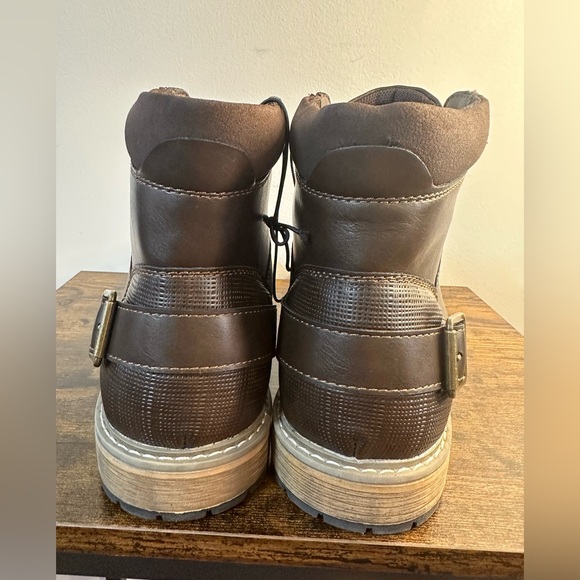 J. Ferrar Mens Millbank Flat Heel Lace Up Boots NWT Various Sizes Brown - Picture 6 of 10